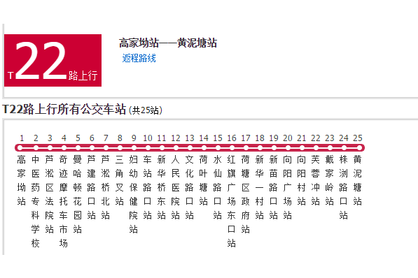 株洲公交T22路 株洲公交T22路