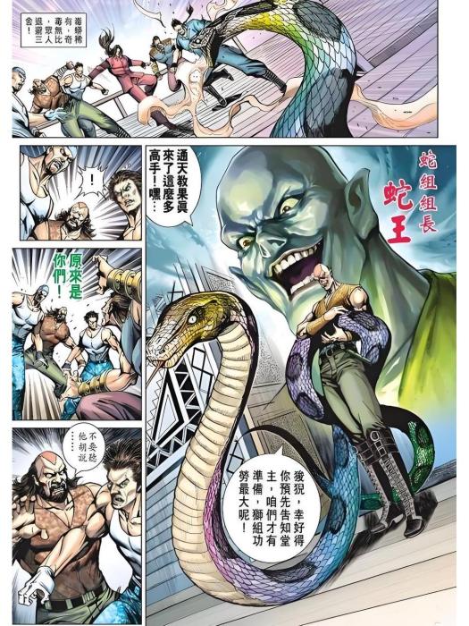 蛇王(漫畫《新著龍虎門》中廣法堂蛇組組長) 蛇王(漫畫《新著龍虎門》中廣法堂蛇組組長)