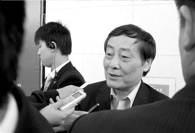 宗慶後接受記者採訪（資料圖片）