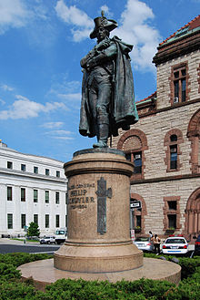 阿爾巴尼市政廳外的菲利普·斯凱勒雕像
