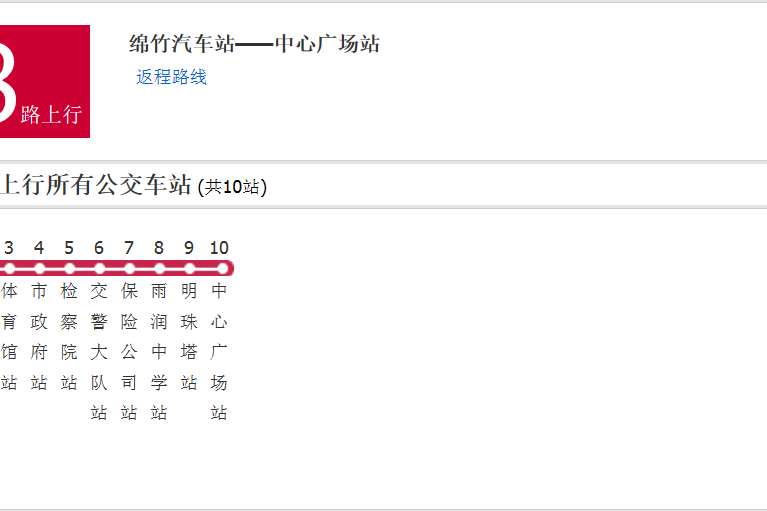 綿竹公交8路 綿竹公交8路