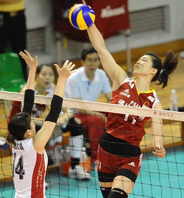 中日女排對抗賽第二回合 中國1-3遭日本逆轉2