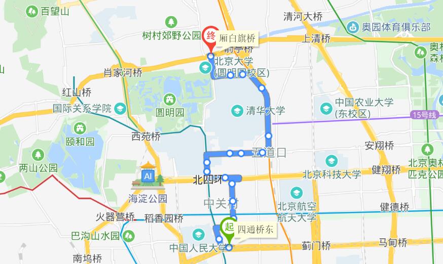北京公交549路線路圖