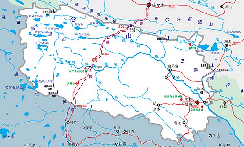 長江源地圖