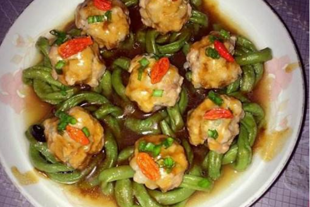蒸釀豆角 蒸釀豆角