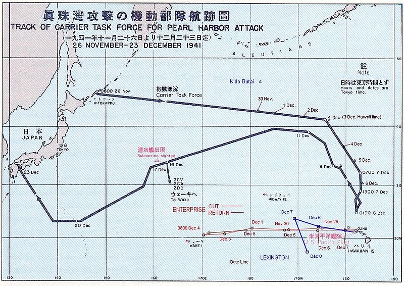 日軍偷襲路徑