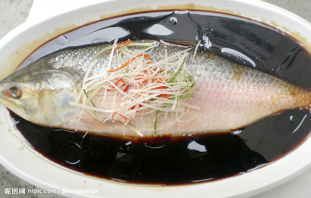 網油清蒸鰣魚
