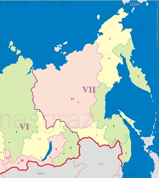 遠東聯邦區地圖2