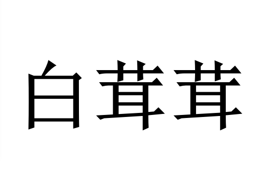 白茸茸 白茸茸