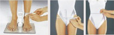 MP連褲襪測量：裸部+腰圍+臀圍