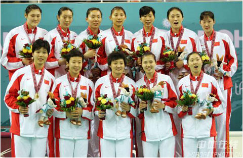 中國女排獲得2006年多哈亞運會冠軍