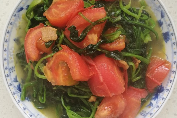 炒番茄菠菜 炒番茄菠菜