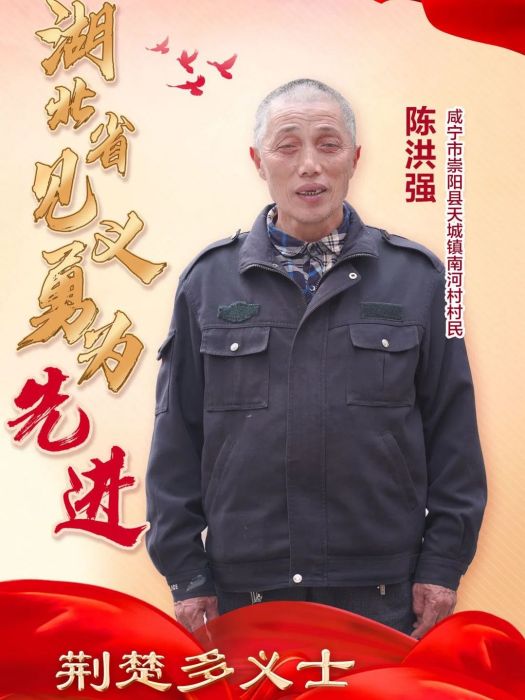 陳洪強(鹹寧市崇陽縣天城鎮南河村村民) 陳洪強(鹹寧市崇陽縣天城鎮南河村村民)