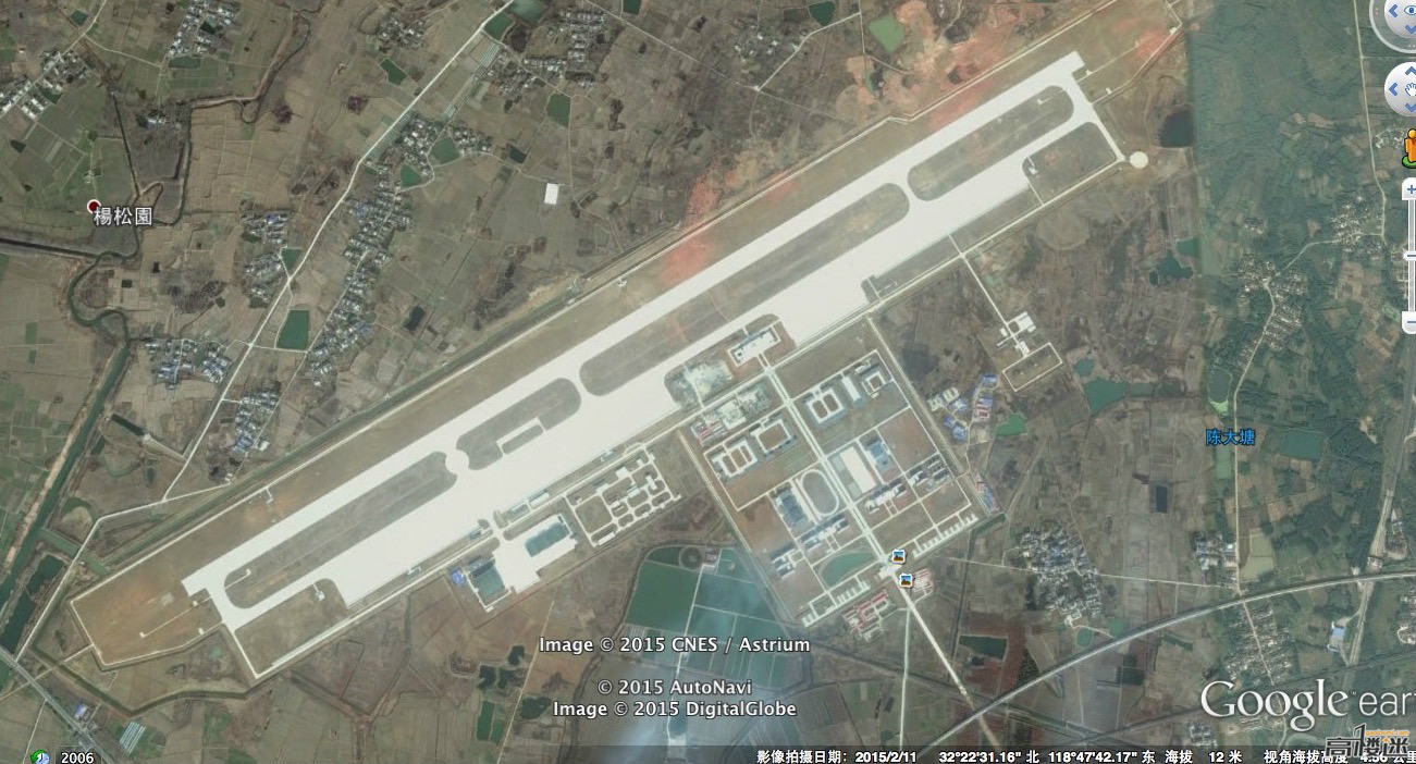 南京馬鞍國際機場衛星圖