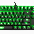 精靈雷神之錘104鍵綠光版機械鍵盤