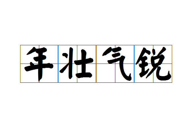 年壯氣銳 年壯氣銳