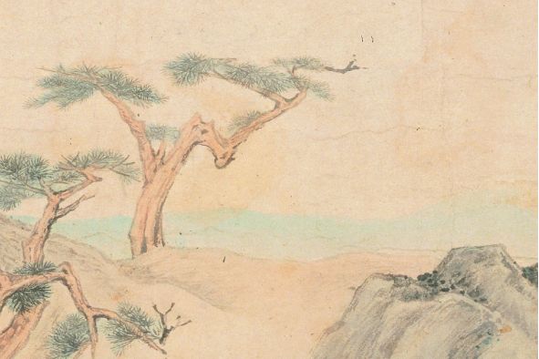 探梅圖(清代葉欣創作的繪畫) 探梅圖(清代葉欣創作的繪畫)