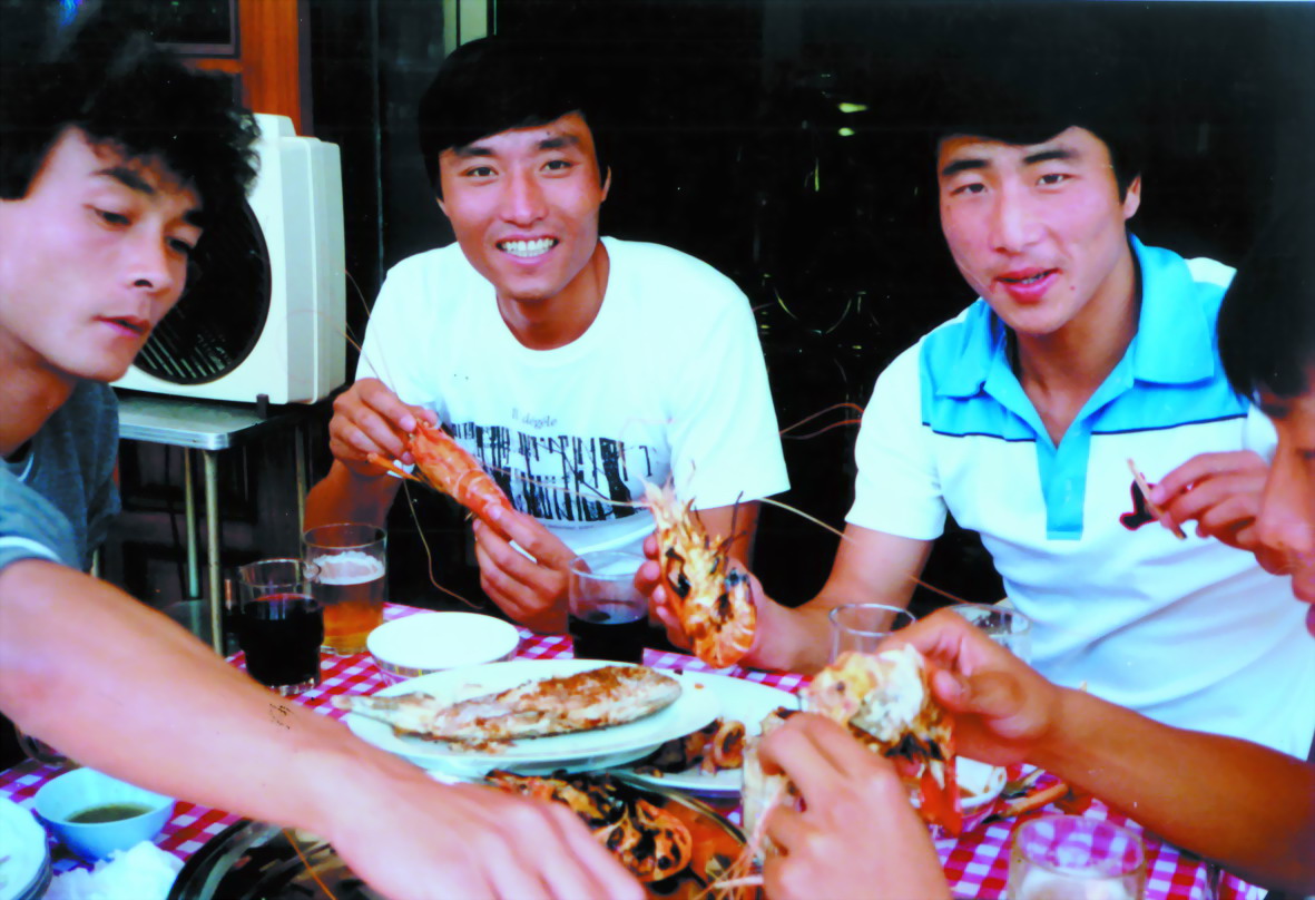 隊員時代，左起：李中華、魯妙生、李龍海