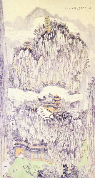 鐘濤畫作《溪山遊春圖》（中國畫）