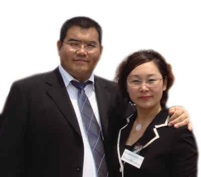 張祥青與妻子