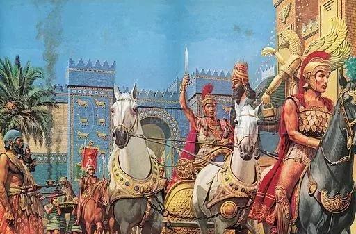 高加米拉戰役後 馬其頓軍隊進入巴比倫城