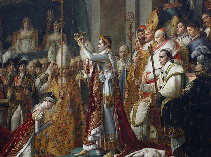 拿破崙一世加冕大典(拿破崙加冕封王稱帝的典禮)