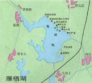 雁棲湖旅遊地圖