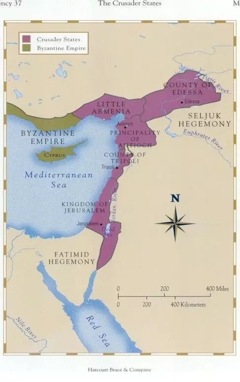 第一次十字軍東征後建立的基督教領地