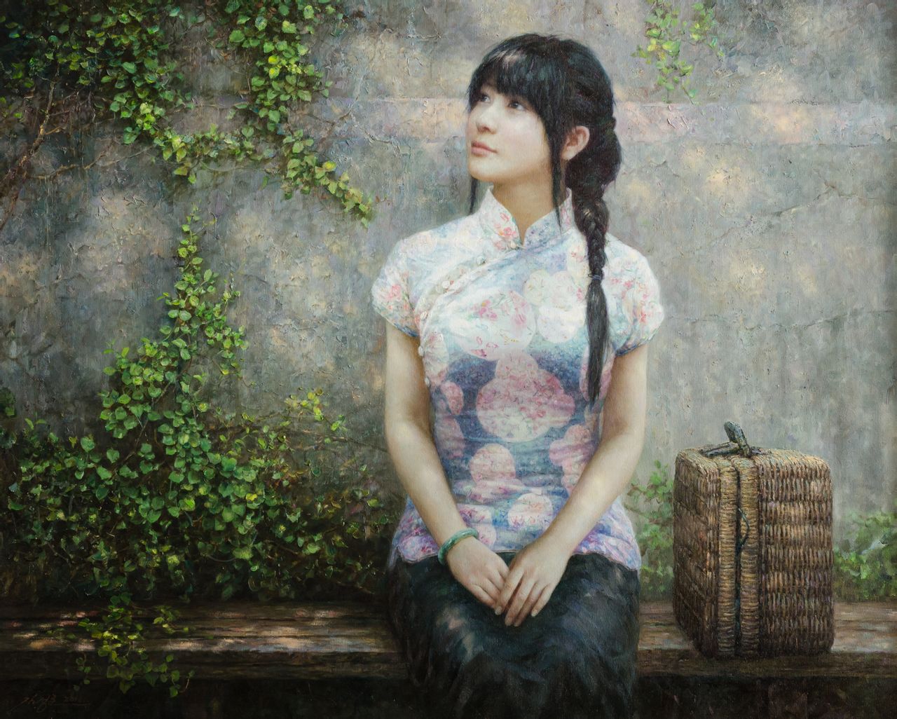 《斑駁時光》 2012年 123×99cm 布面油畫