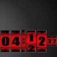 3D Rolling Clock RED 3D Rolling Clock RED