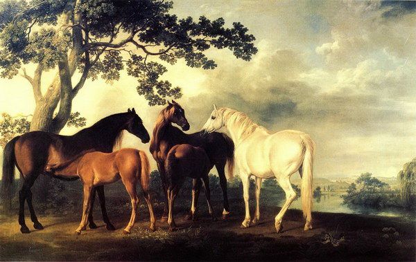 《母馬和馬駒》喬治·斯塔布斯