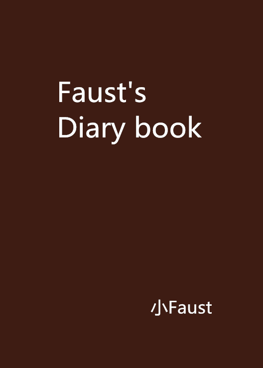 Faust\x27s Diary book