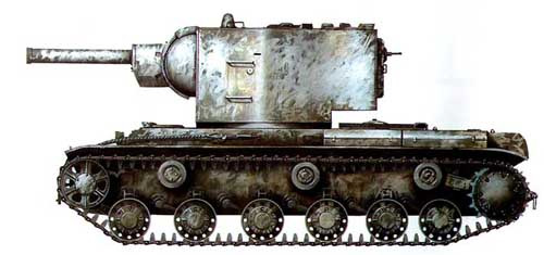 1941，42年版KV-2，使用MT-2炮塔