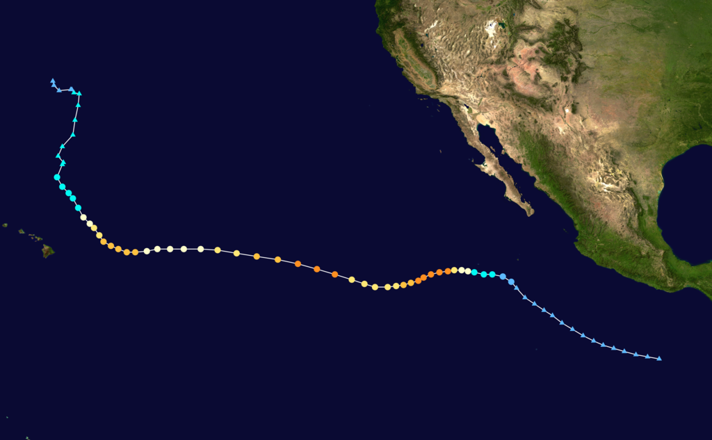 颶風諾曼 路徑圖