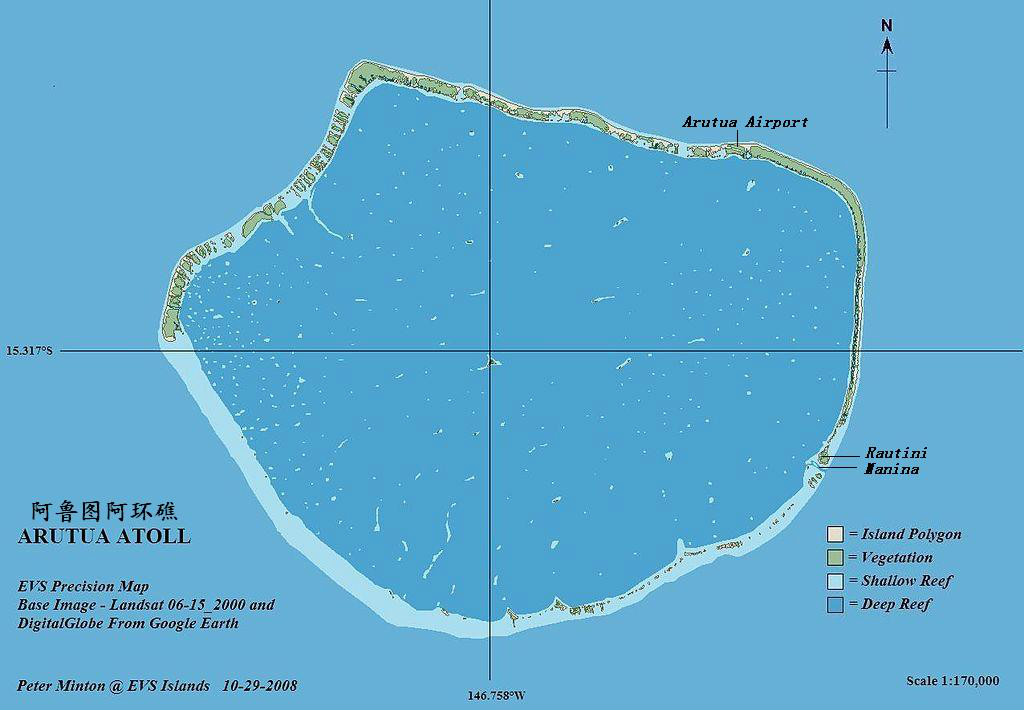 阿魯圖阿環礁地圖