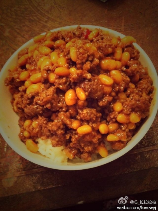 烘豆牛肉飯 烘豆牛肉飯