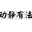 動靜有法 動靜有法