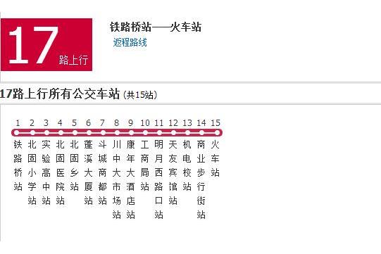 遂寧公交17路 遂寧公交17路