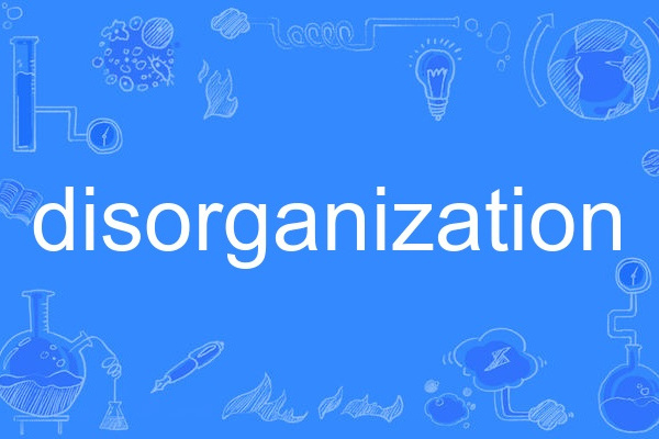 disorganization disorganization