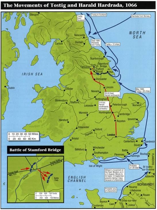 1066年 斯坦福橋戰役的戰略與戰術布陣