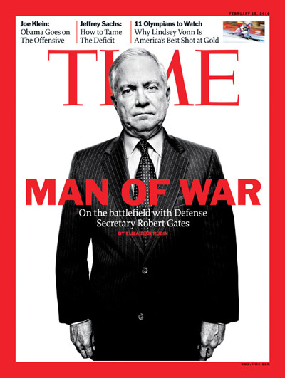 羅伯特·蓋茨登上《時代周刊》封面
