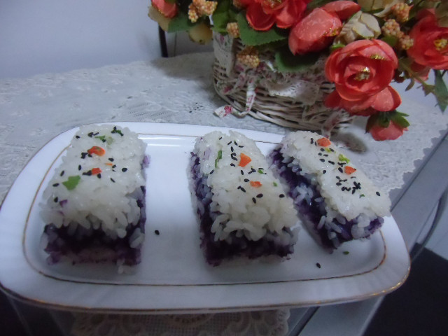 紫薯粫米涼糕