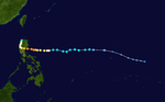超強颱風巨爵   路徑圖