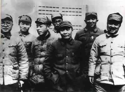 1949年劉瀾濤（左一）、譚政、羅瑞卿、賀龍