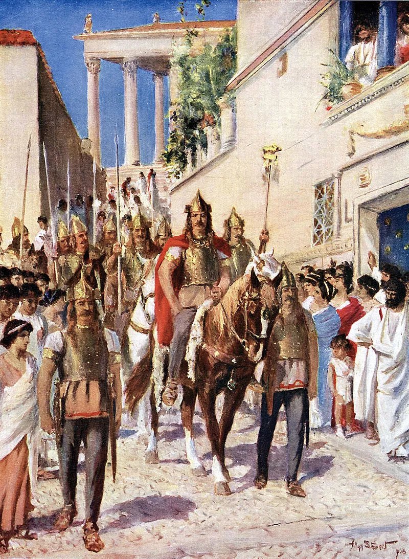 兩年後 阿拉里克的哥特人就攻入了雅典