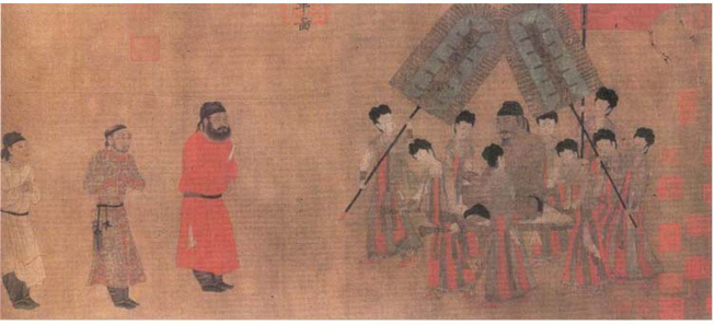 唐朝畫家閻立本的《步輦圖》