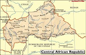 中非地圖