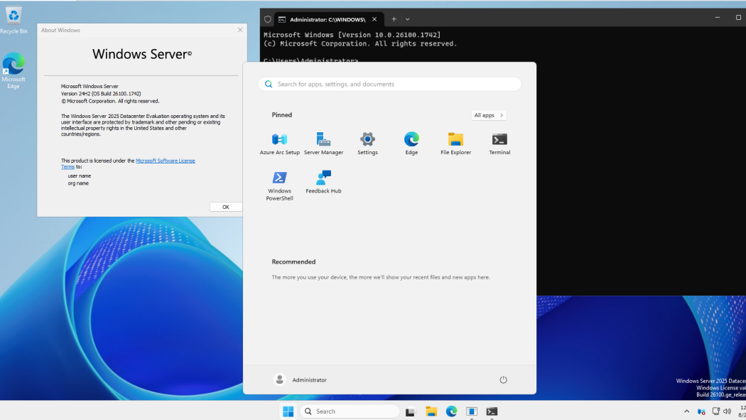 Windows Server 2025 Windows Server 2025
