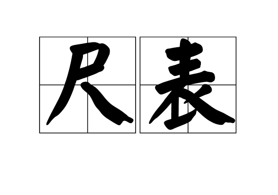 尺表 尺表