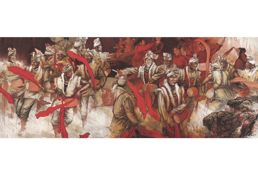 大河之舞(郭有河中國畫作品) 大河之舞(郭有河中國畫作品)